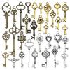 3-Color DIY Alloy Retro Key Jewelry Pendants