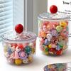 Mengli Transparent Storage Jar with Large Capacity for Figurines, Ornaments, and Food.