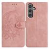 For Samsung Galaxy A36 5G Case Butterfly Flower Imprinted PU Leather Wallet Stand Phone Cover