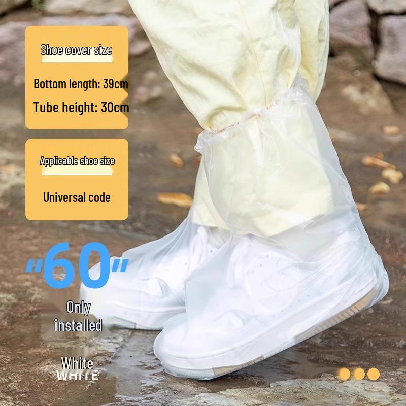 Waterproof Anti-Slip Rain Shoe Covers for Men and Women – Wear-Resistant Mid-Calf Overshoes