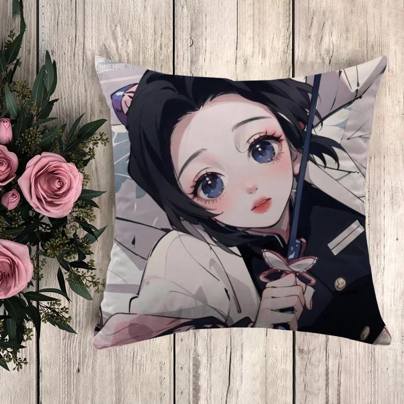 Pillow Demon Slayer Decorative Pillows for Sofa Pillowcase Decor  Cushion Cover X Car Decoration Pillowcases  Fall