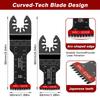 10-Piece Coarse Tooth and Extended Straight Saw Blade Set - Universal Oscillating Multi-purpose Tool Accessories