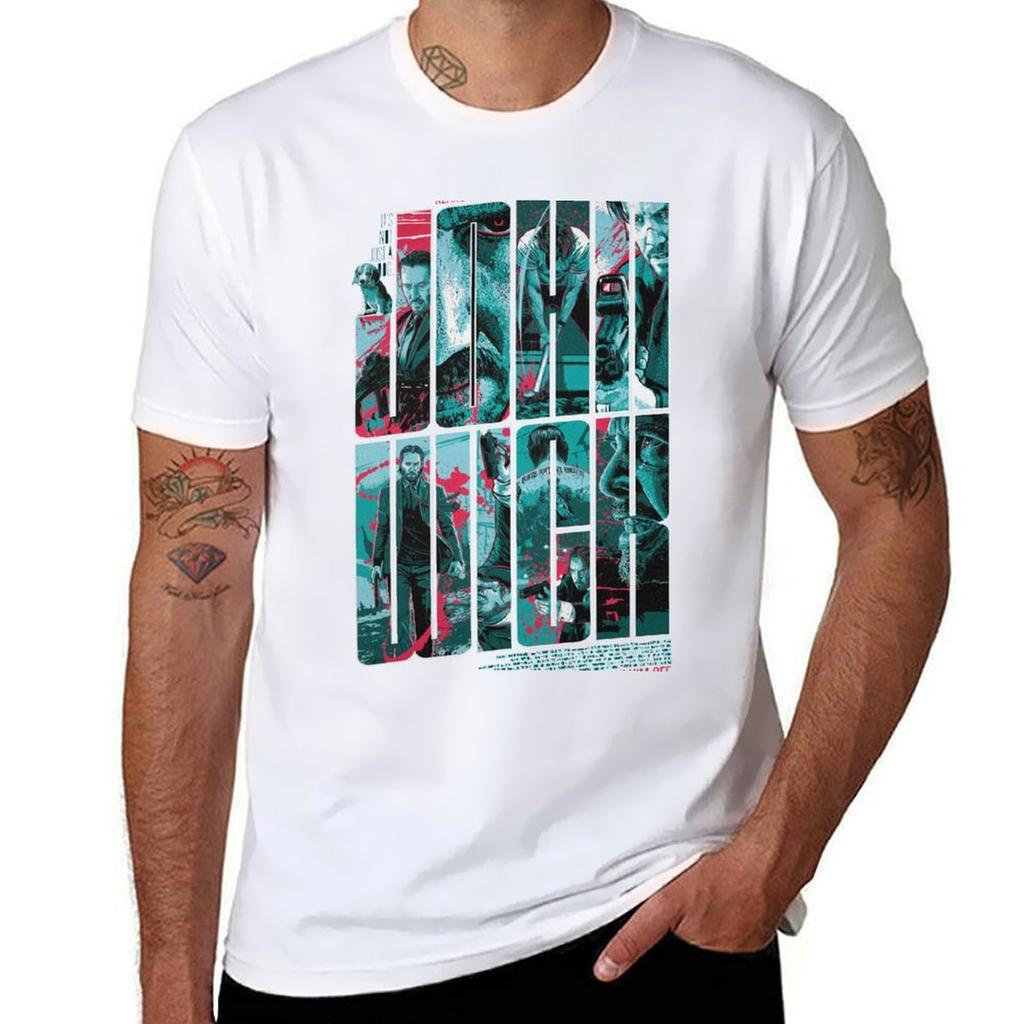 John Wick Design Tshirt Odor Resistant Short Sleeve Top