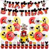 Mickey Mouse Cartoon Balloon Cake Topper for Kids' Birthday Party Decorations