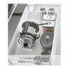 Yamazaki Jitsugyo Under Sink Width Adjustment Pot Lid & Frying Pan Storage Stand W32 White W32 X D14.1 X H14cm Tower Sliding Divider Bar 1359