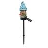Yousheng Solar Mushroom House Light, Garden Fairy Tale Cottage Solar Light, Outdoor Waterproof Solar Lawn Light with Spike for Yard Patio