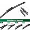For Ford Edge MK2 2015-2023 2016 2017 2018 2019 2020 2021 Wiper Front Wiper Blades Windshield Windscreen Window Brush 28"+28