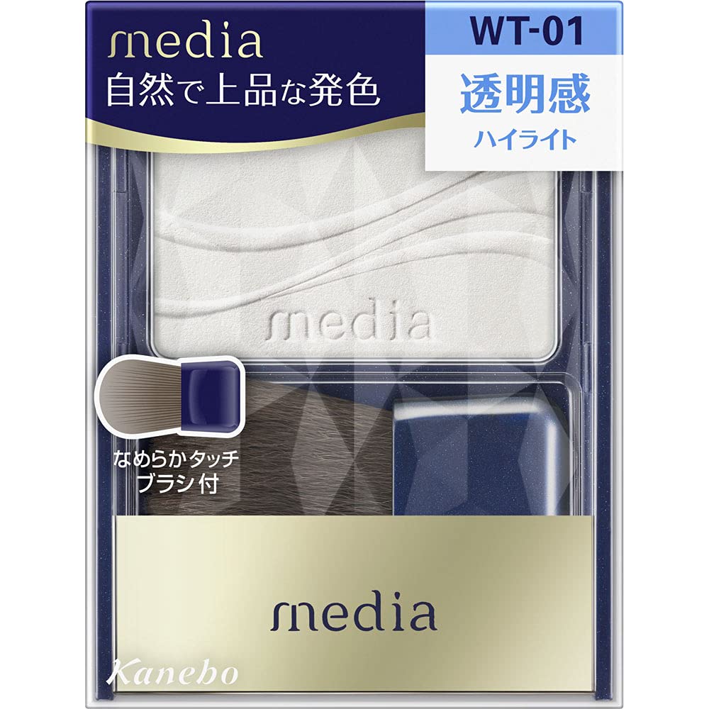 Kanebo Media Bright Up Cheek S WT-01 жемчужный