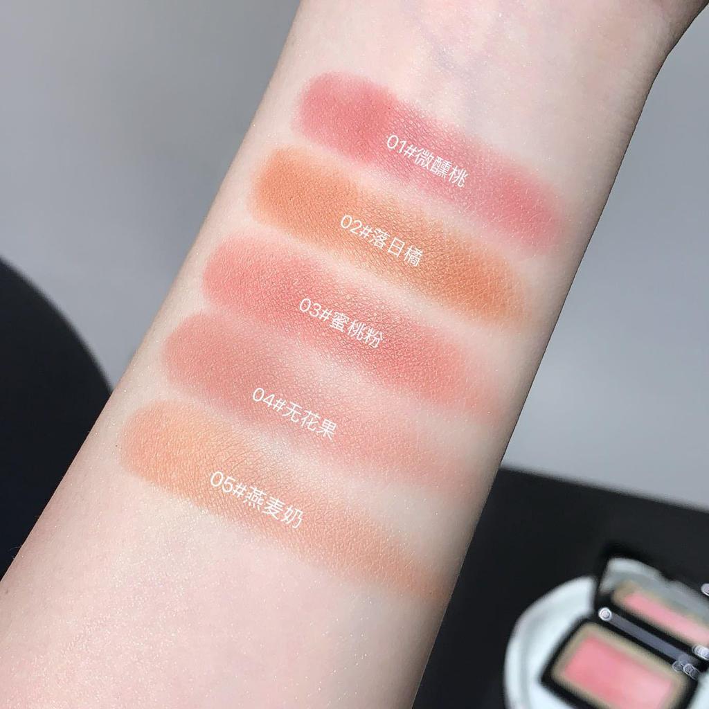 Kakashow Korean Style Gradient Blush: Fine Shimmer, Delicate Pigment, Natural Beauty Rouge.