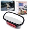 Car Auxiliary Reduces Blind Adjustable Safety Standards Convex Side Oval Tape 1 Piece Mirror, Wide-Angle Mirror, Spots, 360° Angle, Compliant,