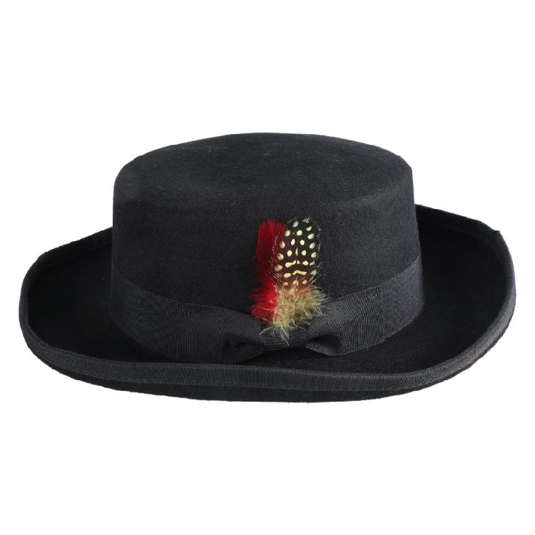 Altmodischer Wollhut Unisex Hut Zylinder für Reise Outdoor Treffen Feiertag