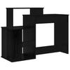 Desk Black Oak Effect 120.5 x 44 x 88.5 cm