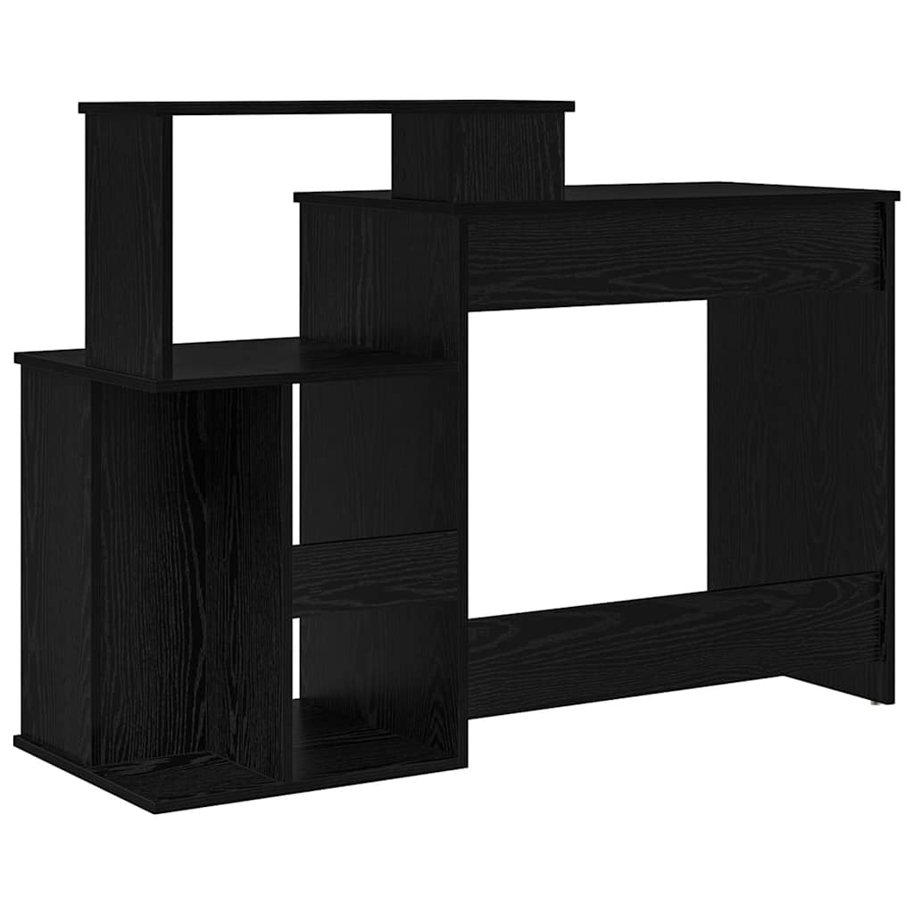 Desk Black Oak Effect 120.5 x 44 x 88.5 cm