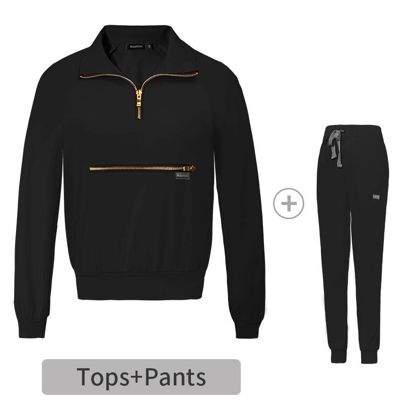 Veste d'hôpital Printemps Automne Pantalon de chirurgie Manches longues Survêtements Uniformes médicaux Ensemble de blouses pour femmes Accessoires pour infirmières Vêtements de travail de beauté