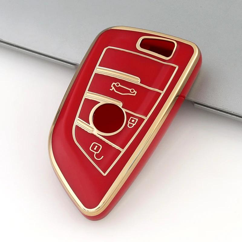 Auto TPU Autoschlüsselhülle Abdeckung Schale Schlüsselanhänger Halter Schutz für BMW X1 X3 X5 X6 Serie 1 2 5 7 F15 F16 E53 E70 E39 F10 F30 G30