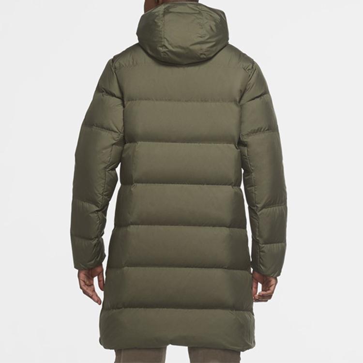Nike Kaz Tüyü Dolgulu Windrunner Shield Uzun Parka Erkek Dış Giyim Askeri Yeşil CU4409-380