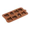 Silikon-Schokoladenform für Wildtiere, 21x10x1cm, zum Herstellen von Schokoladenbonbons, Gelee-Eiswürfeln, Originalangebote