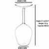 Nové kreativní převrácené sklenice na víno 400 ml s dlouhou stopkou na červené víno se zábavným převráceným designem Jedinečný vánoční dárek pro milovníky vína