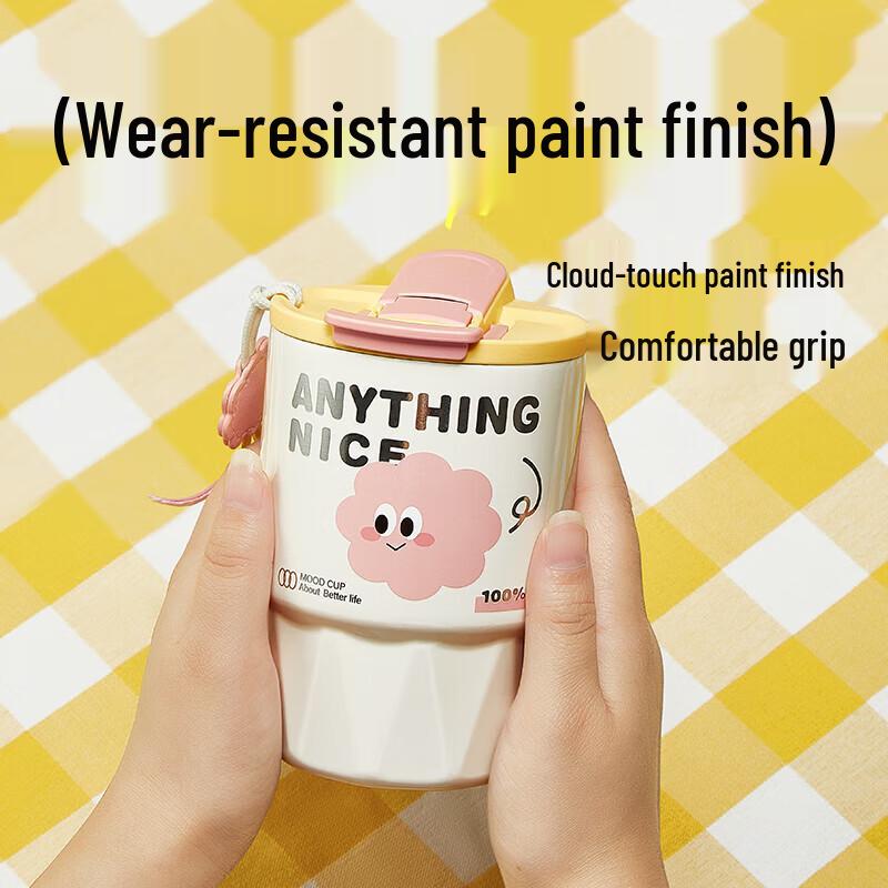 WUSENSHENG Vacuum Insulated Coffee & Straw Tumbler