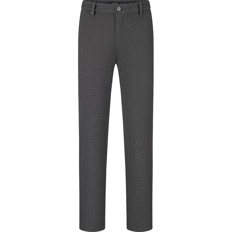 

Men s Wool Blend Jacquard Straight-Fit Business Casual Pants 34