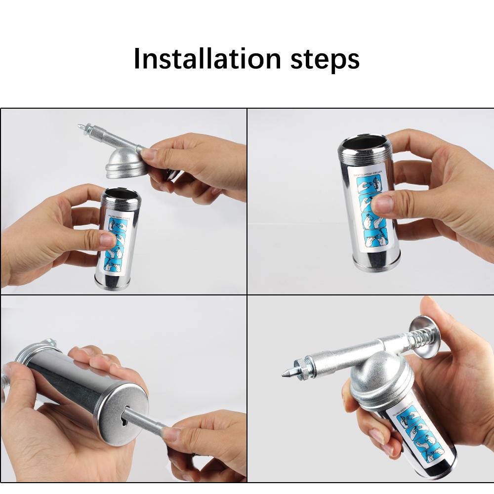 Mini Fettpresse 80cc Kapazität Legierung Öler Handwerkzeug Autozubehör 1000PSI Ausgangsdruck Öler Maschine Handheld