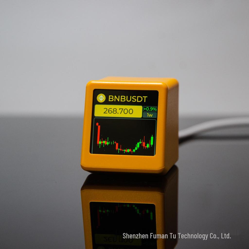 GeekMagic PRO: WiFi Stock Ticker, Weather Clock, Exchange Rate & BTC Price Display