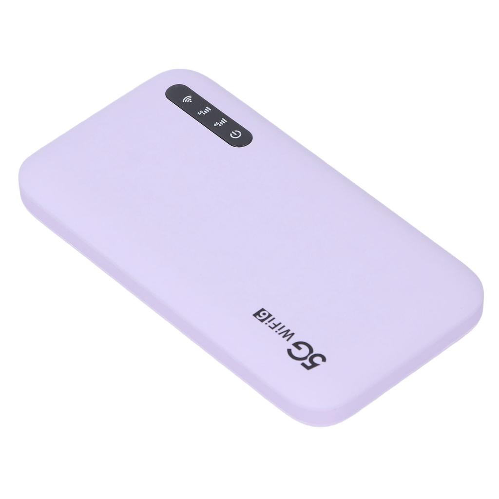 5G Mobile Hotspot WiFi6 Travel High Speed WiFi Hotspot Router with Nano SIM Card Slot Support 16 Devices 6100mAh