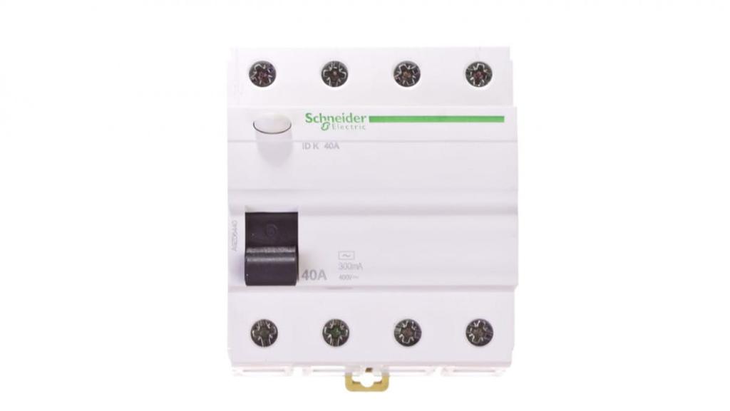 4P 40A 0.3A differential circuit breaker type AC ID K A9Z06440