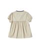 COMONINOZ W Check Half Blouse [Beige]