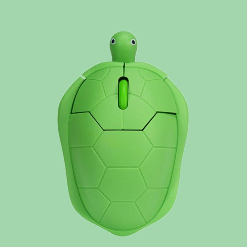 Small Turtle Mouse 2Nd Gen 3 Mode Wired Wireless 2.4G Bluetooth Chargeable Silent For Laptop Desktop Home Spoof Gift For Friend