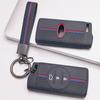 Soft Silicone Remote Key Case for Chery Tiggo 2 Tiggo 3X Tiggo 4 Tiggo 5X Tiggo 7 Pro with Keychain Honeycomb Texture Racing Stripe Key Fob Protector