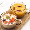 ZISIZ Glas-Frühstückstasse für Joghurt, Haferflocken und Tee