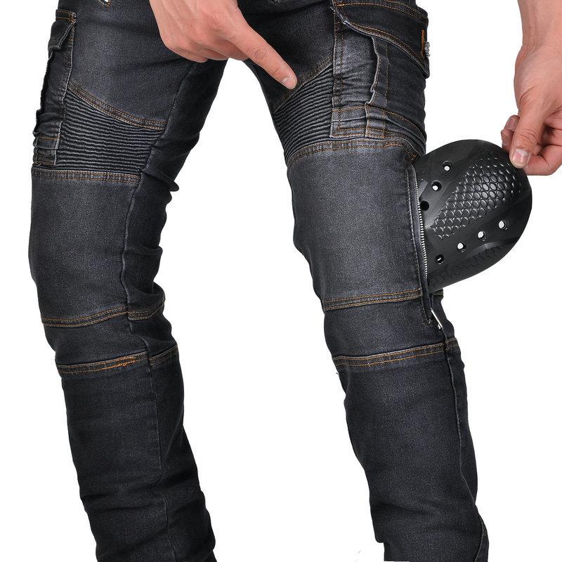New product JES-24 motorcycle jeans men's locomotive retro casual adjustable knee pads anti-drop cycling pants