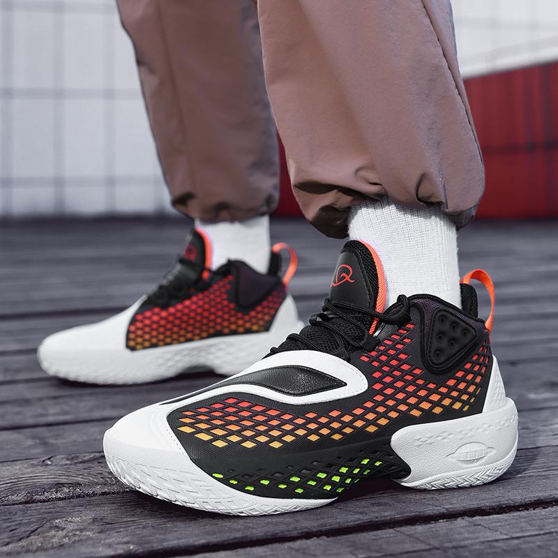 Basketball Shoes for Men Women Outdoor Sneakers Spring Autumn Activities with Excellent Shock Absorption Big Size