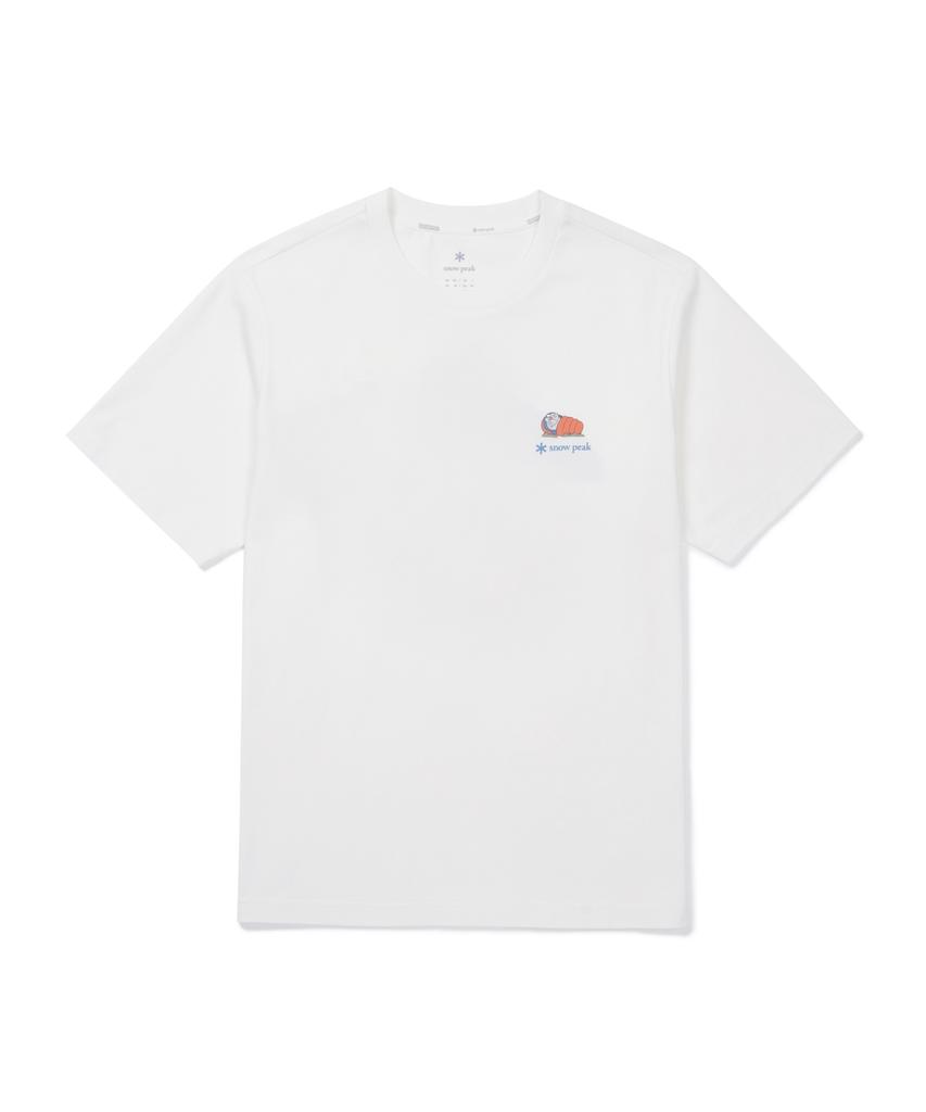 SNOWPEAK APPAREL [Snow Peak | Doraemon] Camping Short Sleeve T-Shirt (S26Mufts94) Off White
