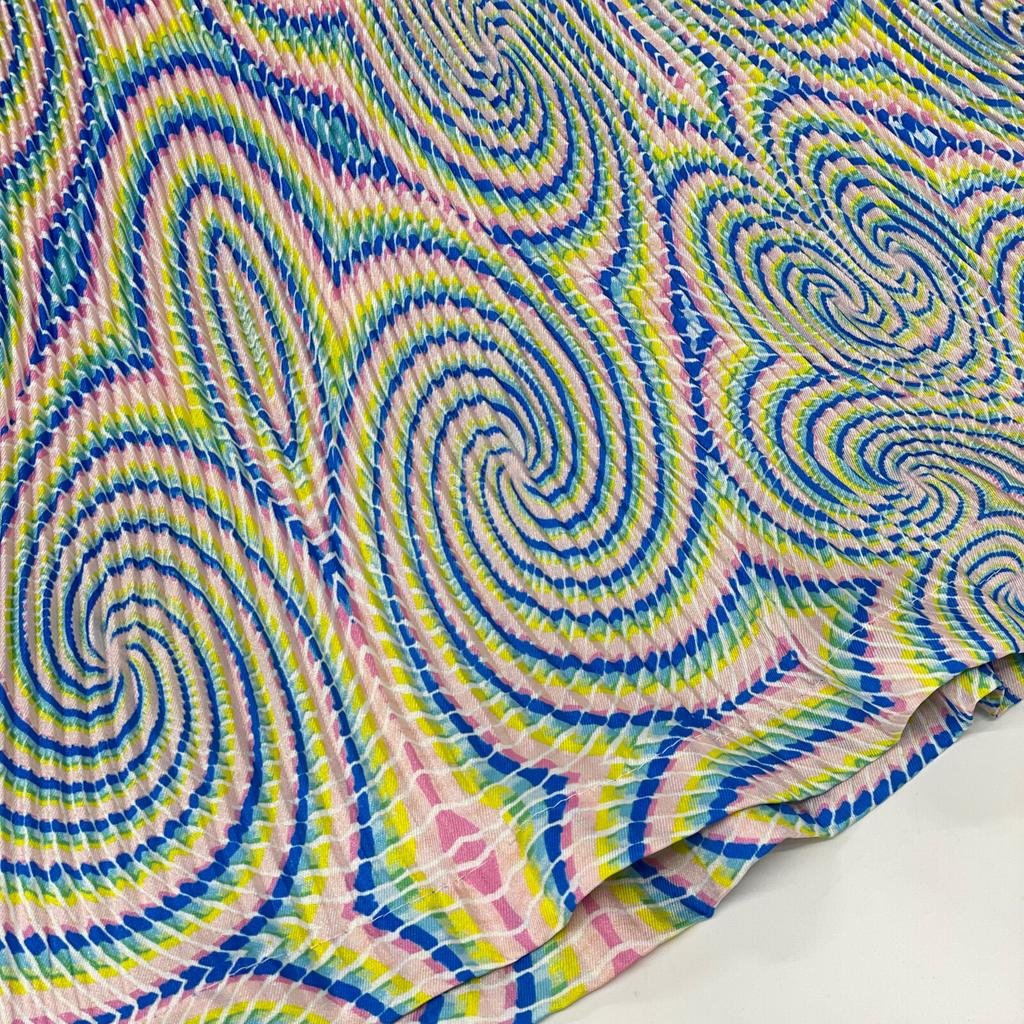 STELLA McCARTNEY Multicolor marble flare pleated pants Bottoms 36 multicolorUsed