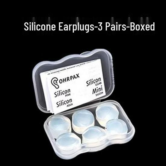 Silicone Noise-Canceling Earplugs for Sleep and Study - Super Soundproof, Anti-Snoring, Noise Reduction. Standard