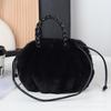 Crossbody bag niche pumpkin bag new portable imitation wool bag fashionable versatile cloud pleated bag