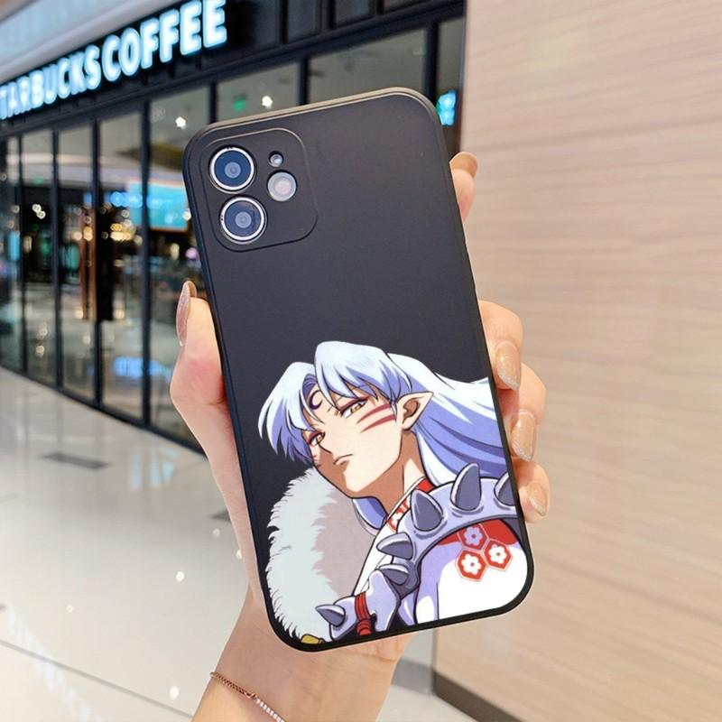 Inuyasha Sesshomaru Phone Case For IPhone 14 11 12 13 Pro Max X XR XSMax 6 6S 7 8 Plus SE 2022 Soft Square Color Phone Cover