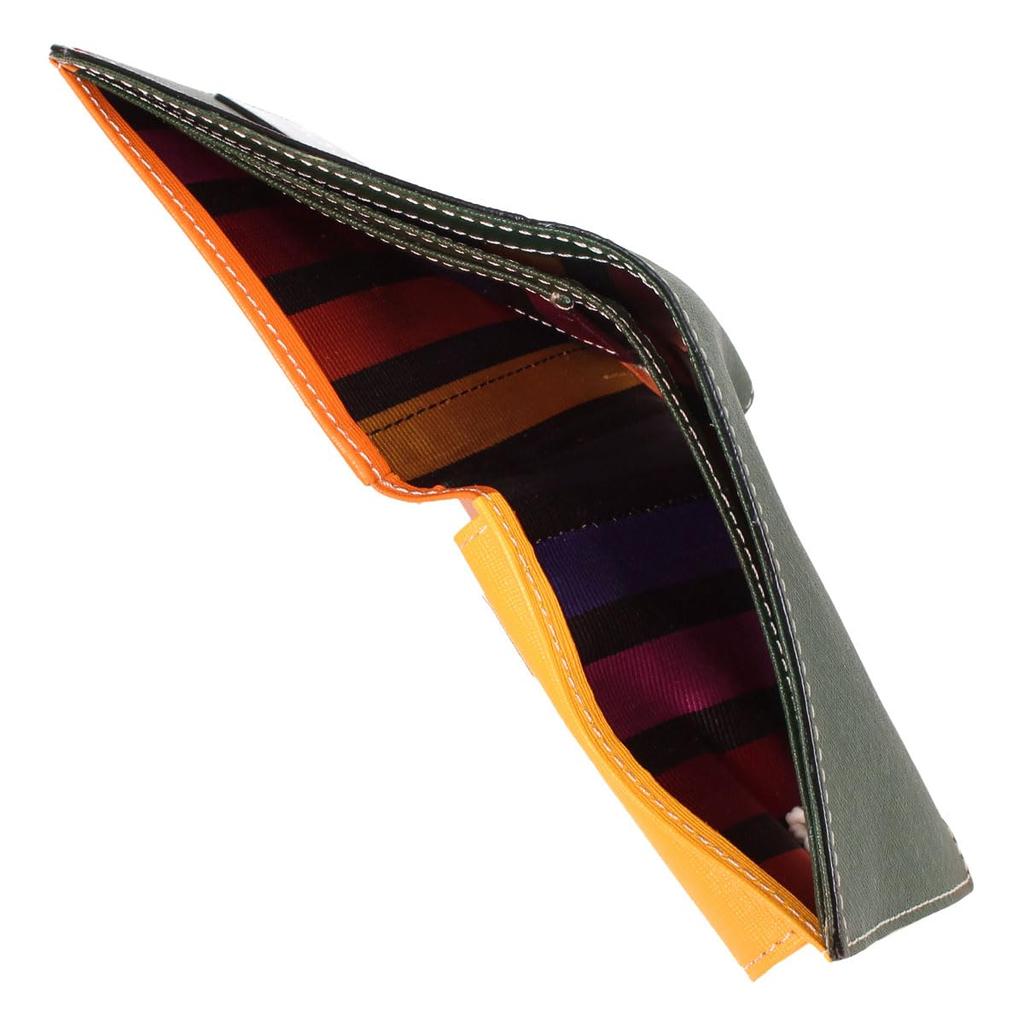 Castelbajac Men's Bifold Wallet, Genuine Leather, Sort 034613, Folding Wallet, Leather, Cowhide Leather [05] Green