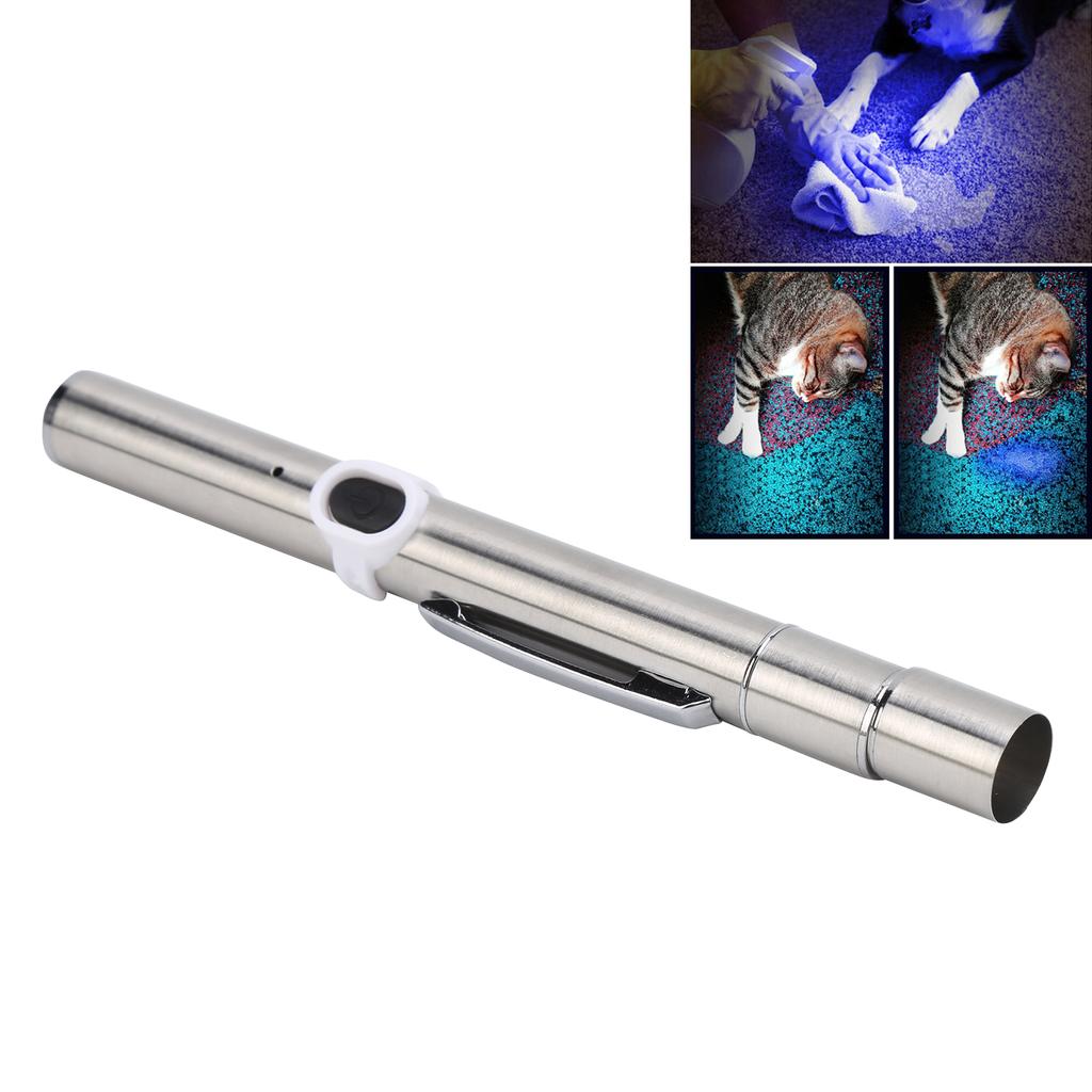 Black Light UV Lights Cat Moss HandHeld UV Flashlight for Detecting Dog Cat Urine Dry Stains Bed