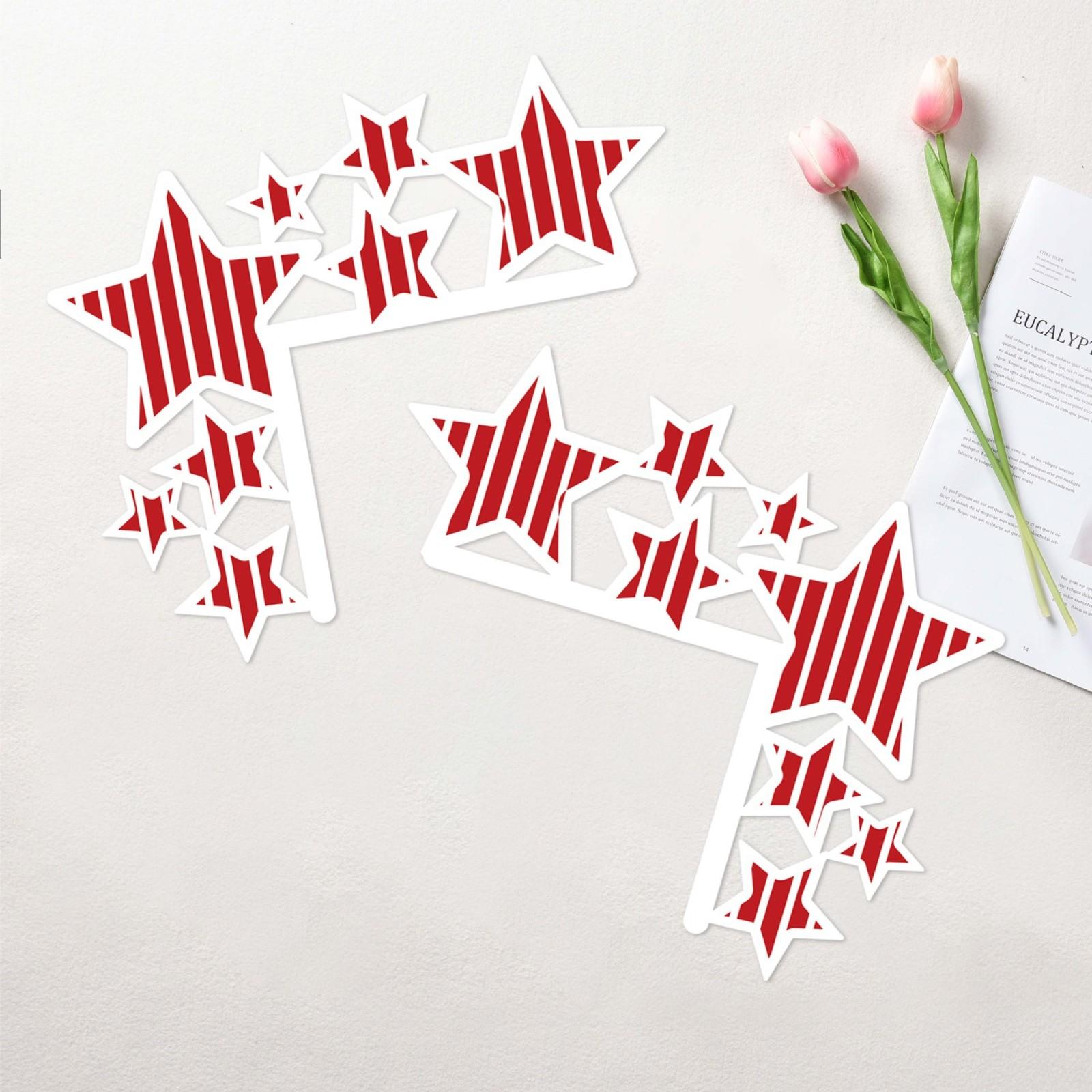 

День независимости Украшение угла двери Набор для украшения стены крыльца День памяти, два набора на левой и правой сторонах One Size