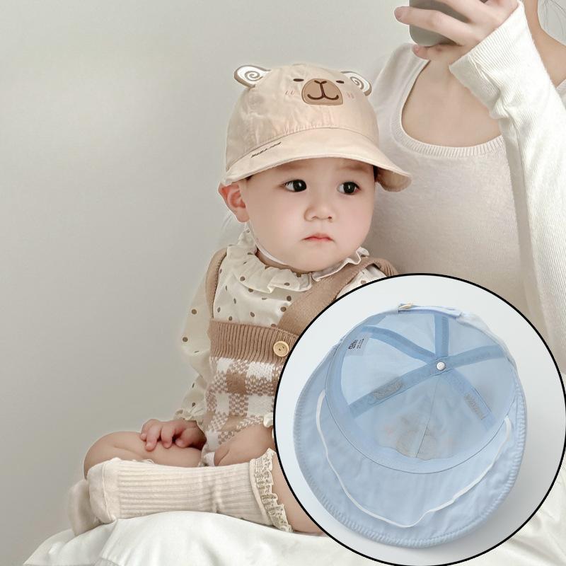 Baby Hat Baby Age Spring and Autumn Fisherman Hat Boy and Girl Baby Summer Outdoor Sunbath Hat