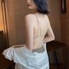 French Triangle Cup Lace Bra: Breathable, Wire-Free, Sexy Back Design for a Small Chest