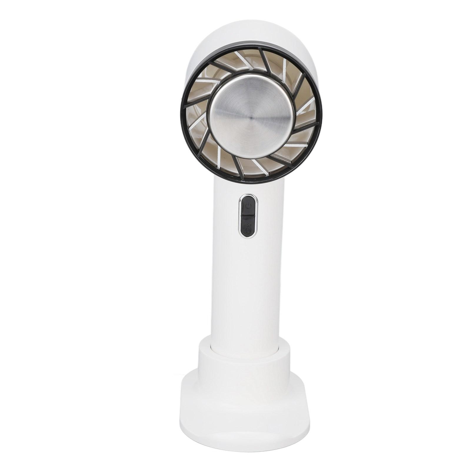 

Handheld Fan 3 Speed Gears Cold Compress Quiet Phone Holder Cooling Fan with Base