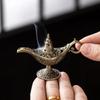 Aladdin's Magic Lamp Incense Burner Alloy Plate Incense Burner Agarwood Sandalwood Tent Incense Tea Ceremony Ornaments