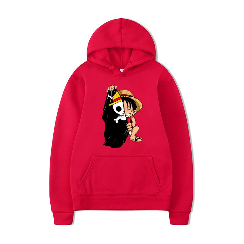 One Piece Luffy Printed Hoodie Men's and Women's Hooded Sweater