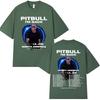 Rapper Pitbull Im Back Tour 2026 Merch Magliette Nord America Concerto Maglietta Regali per Fan Unisex Moda Donna Magliette Vintage Top