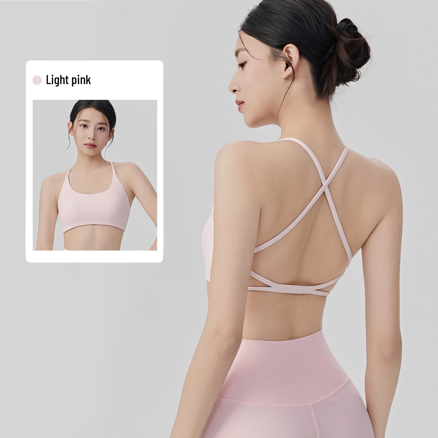

Women s Cross-Back Yoga Bra with Removable Pads Extra Large