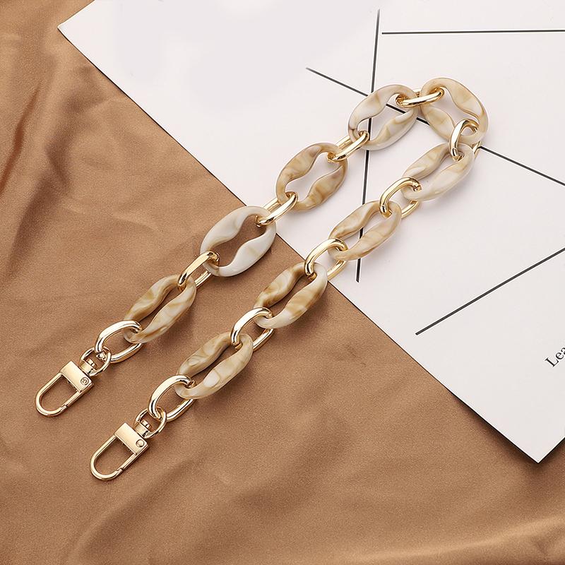 40/60cm Acryl Taschenkette Taschengurt Abnehmbarer Taschenzubehör Damen Hochwertige Kette für Taschen Geldbörsenketten-Taschengriff 2021
